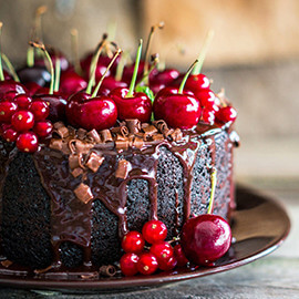 Chocolate-Berry Cake